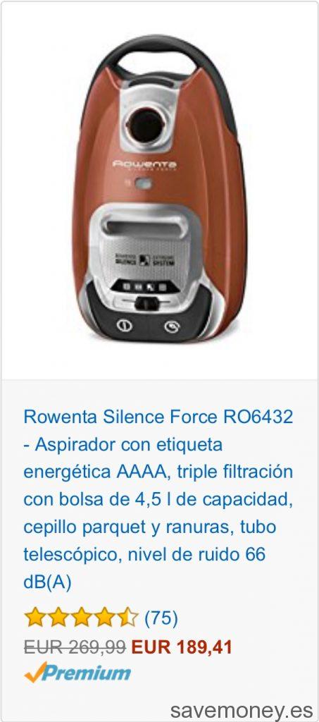 Ofertas Amazon: Promoción Aspiradores Rowenta