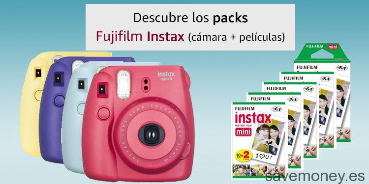 Ofertas Amazon: Packs Fujifilm Instax