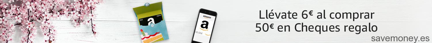 Cheques Regalo Amazon: Promocion de 6€