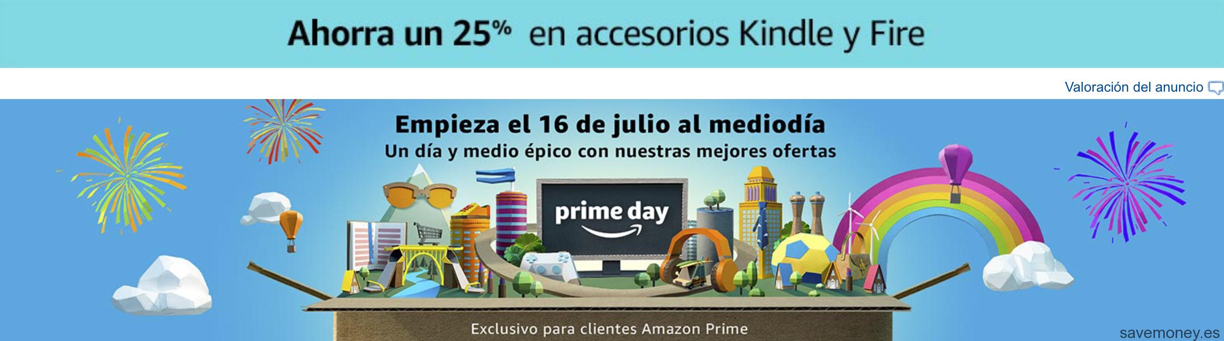 Prime Day 2018: 25% Descuento Accesorios Kindle y Fire