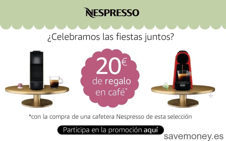 Promoción Amazon: 20€ en Capsúlas de Nespresso