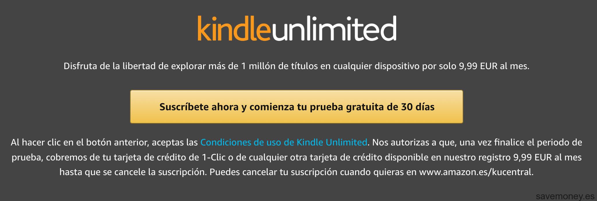 Kindle Unlimited: Pruébalo Gratis