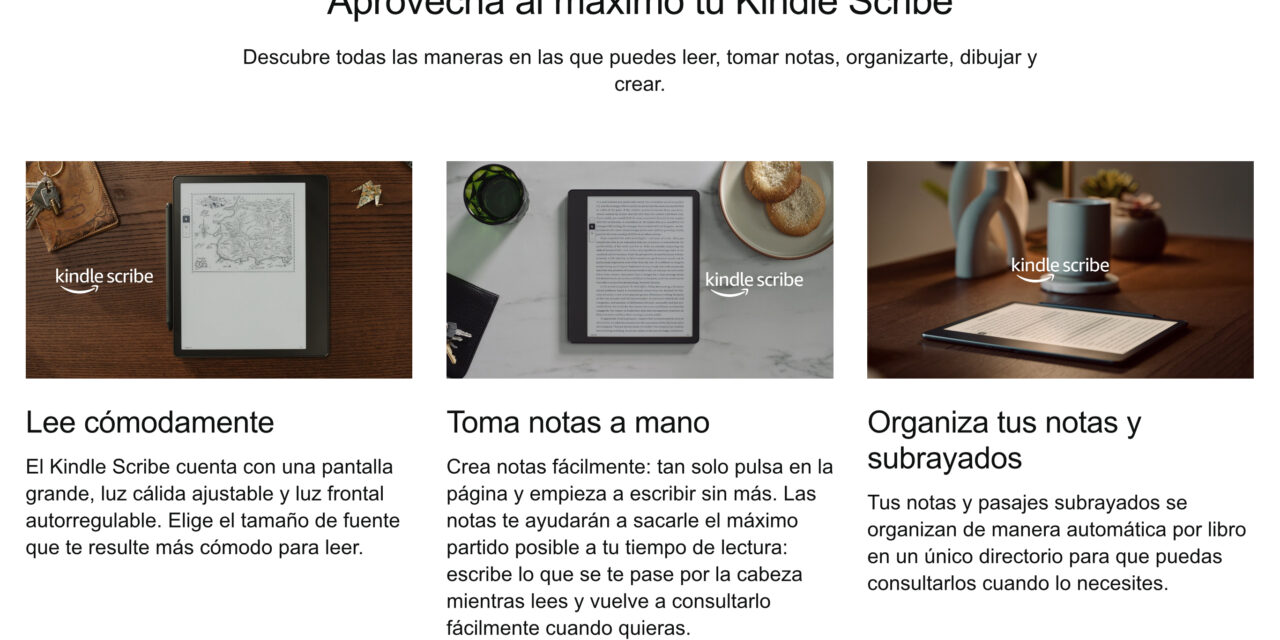 Kindle Scribe: El Primer Kindle que También es un Cuaderno Digital Todo en Uno