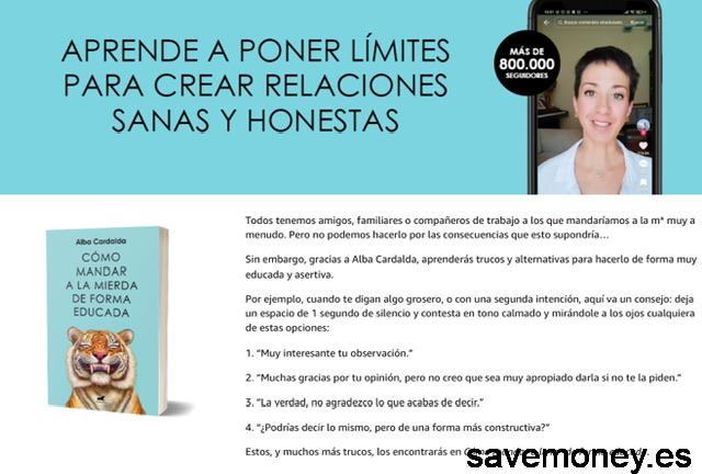 Cómo mandar a la mierda de forma educada de Alba Cardadla: Aprende a poner límites sin culpa, el libro que está arrasando en ventas Cómo mandar a la mierda de forma educada de Alba Cardadla: Aprende a poner límites sin culpa, el libro que está arrasando en ventas