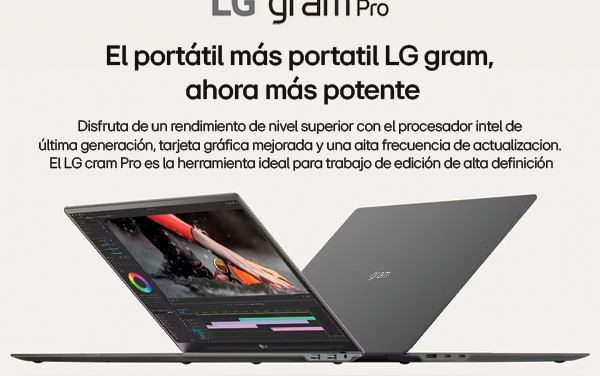 LG gram Pro: Potencia y ligereza con más del 30% de descuento