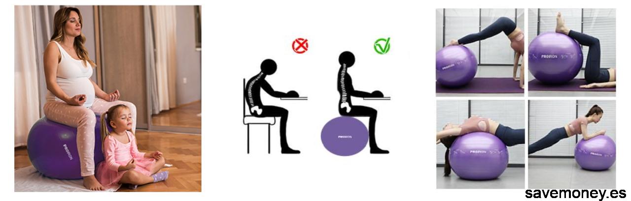 Oferta Pelota de Pilates PROIRON: Ideal para Fitness, Yoga, Embarazo y Rehabilitación