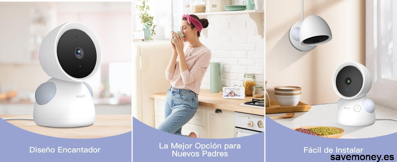 Vigilabebes ARENTI 3MP con 2 cámaras por solo 139,98€: tecnología y tranquilidad al mejor precio