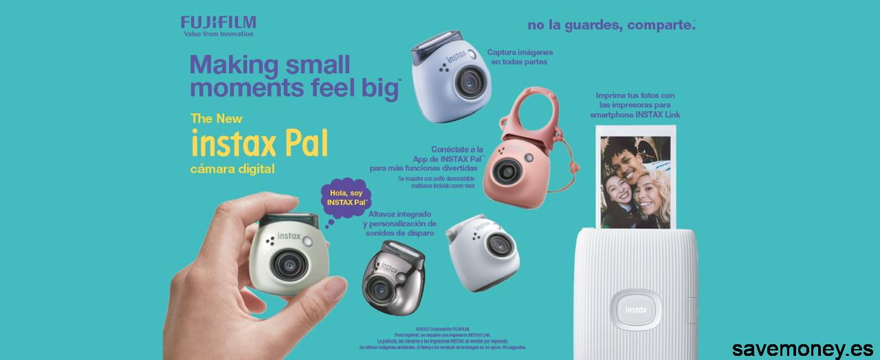 Instax PAL Powder Pink: la mini cámara digital más divertida de Fujifilm con más del 45% de descuento
